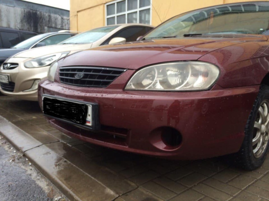 Фото ремонта скола бампера KIA